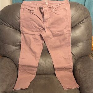 Loft Women's Mauve Pink Skinny Jeans